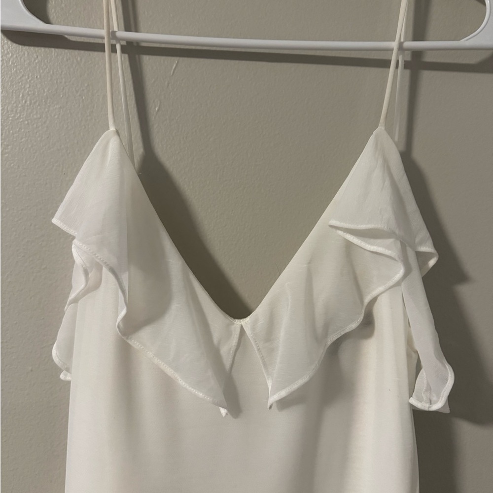 French Connection Adanna Pleated Lace Jersey Dress - Picture 7 of 8